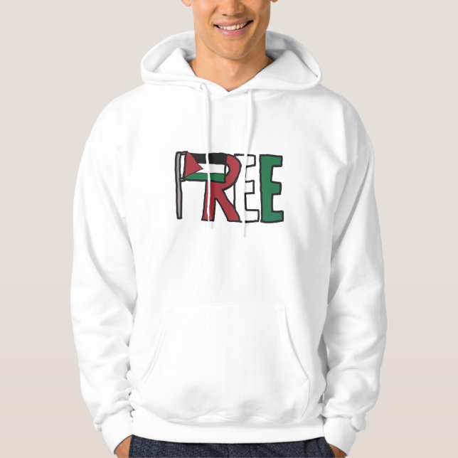 Veste À Capuche Libérez la Palestine (Devant)