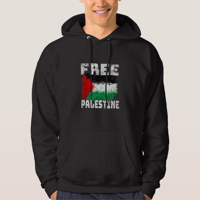 Veste À Capuche Libérez la Palestine Libérez la Palestine Drapeau  (Devant)