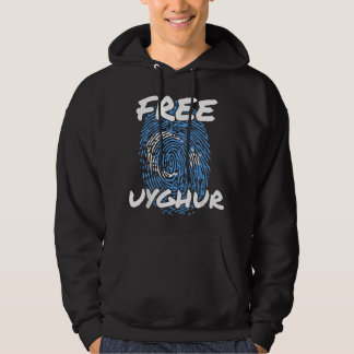 Veste À Capuche Libérez les Ouïghours Libérez Ouïghour Drapeau Ouï