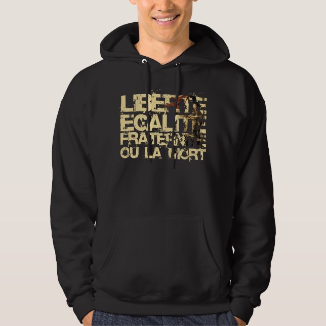 Veste À Capuche Liberte Egalite Fraternite : Révolution française (Devant)