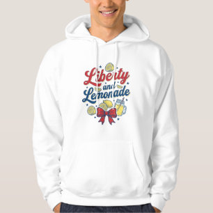 Veste À Capuche Liberté et limonade patriotique citron vecteur T-s