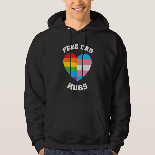 Veste À Capuche Libre Papa Encarde Fierté Lgbt (Devant)
