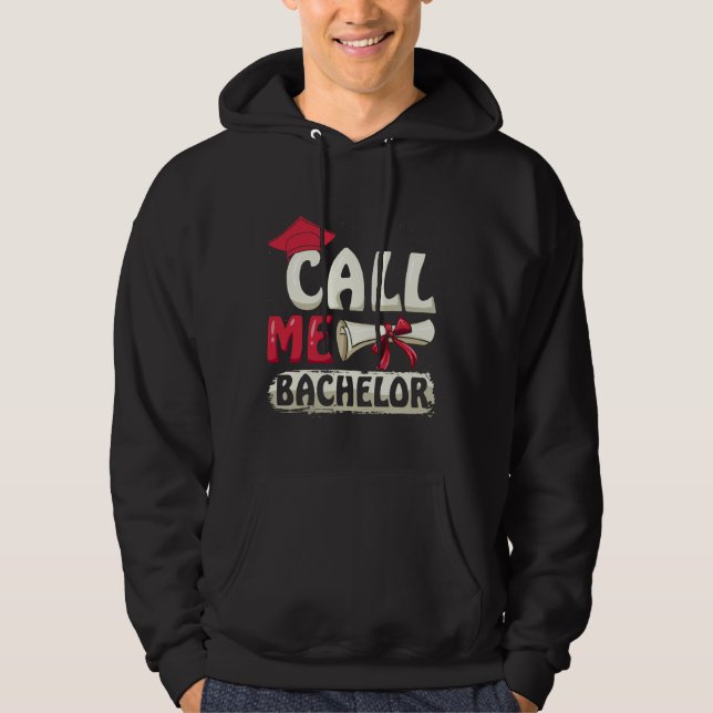 Veste À Capuche Licence CALL ME BACHELOR Drôle de Bachelier  (Devant)