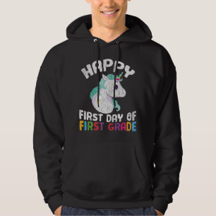 Veste À Capuche Licorne de première année Joyeuse Première Journée