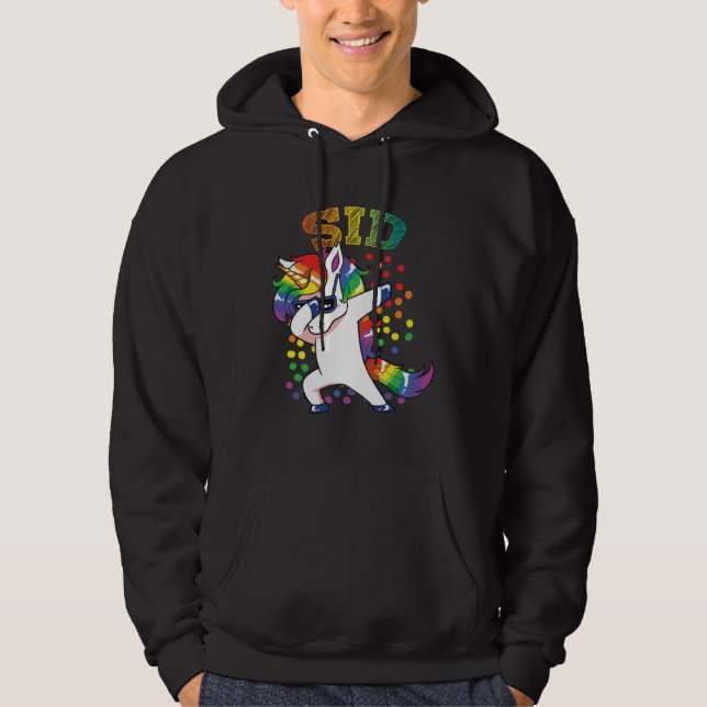 Veste À Capuche Licorne de Sid qui dabbe (Devant)