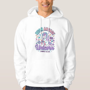 Veste À Capuche Licorne Néon Arcade Licorne Produit de Style Rétro