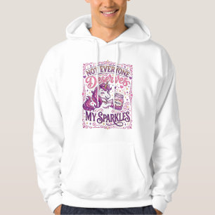 Veste À Capuche Licorne Tout le monde ne mérite pas mes paillettes