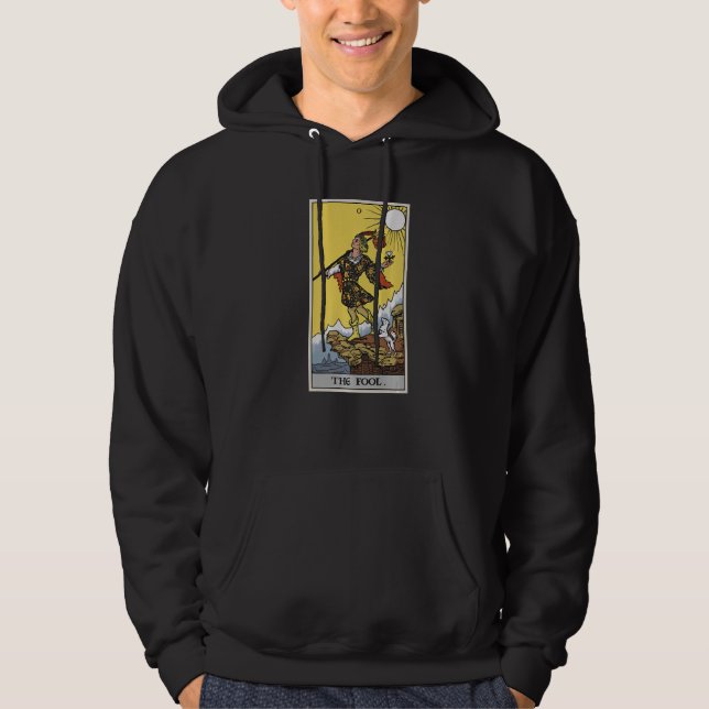 Veste À Capuche L'idiot Tarot Card Pagan Witch Occult Fortune Div (Devant)