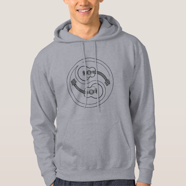 Veste À Capuche Ligne de Yang de guitare (Devant)