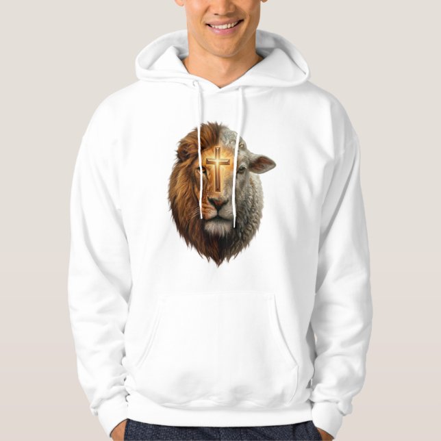 Veste À Capuche Lion et agneau (Devant)