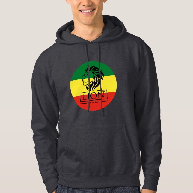 Veste À Capuche Lion of Judah - Lion Rasta Reggae Hooded (Devant)