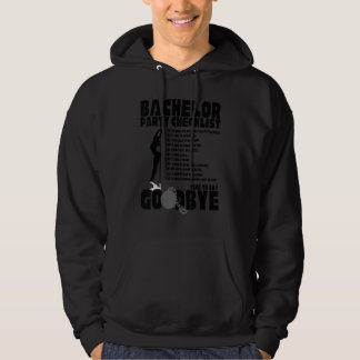 Veste À Capuche Liste de contrôle pour l'enterrement de vie de gar
