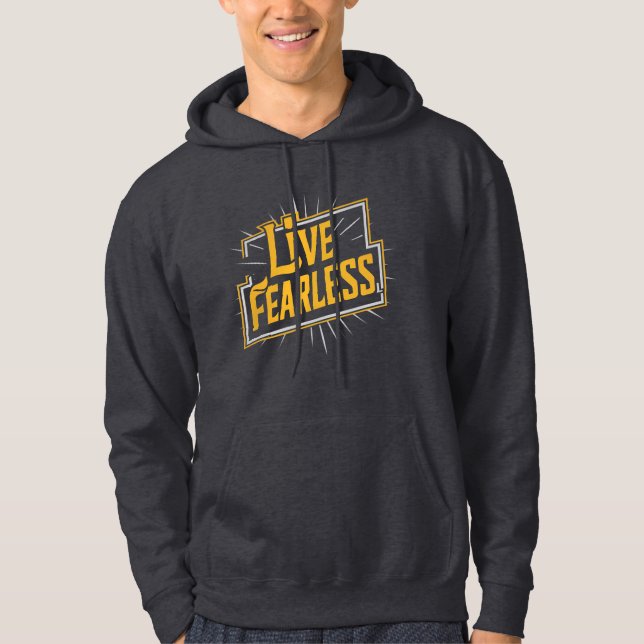 Veste À Capuche Live Fearless - inspiration et motivation (Devant)