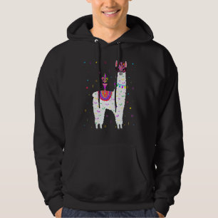 Veste À Capuche Llama Alpaca Mardi Gras Alpaca Fat Mardi Partie B