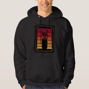 Veste À Capuche Llama Carte de Tarot Rétro Devin Occulte Mystique