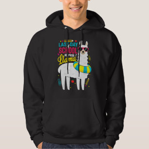 Veste À Capuche Llama Dernier Jour De Scolaires Garçons Filles Ens
