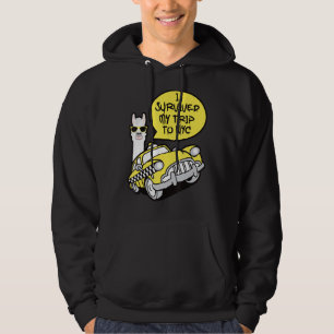 Veste À Capuche Llama I Survié Mon Voyage À New York City