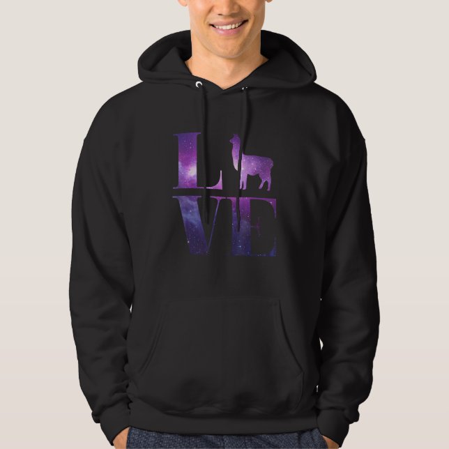 Veste À Capuche Llama Love Cool (Devant)