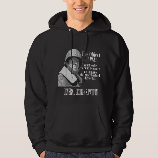 Veste À Capuche L'Objet de la Guerre - Général George S. Patton (Devant)