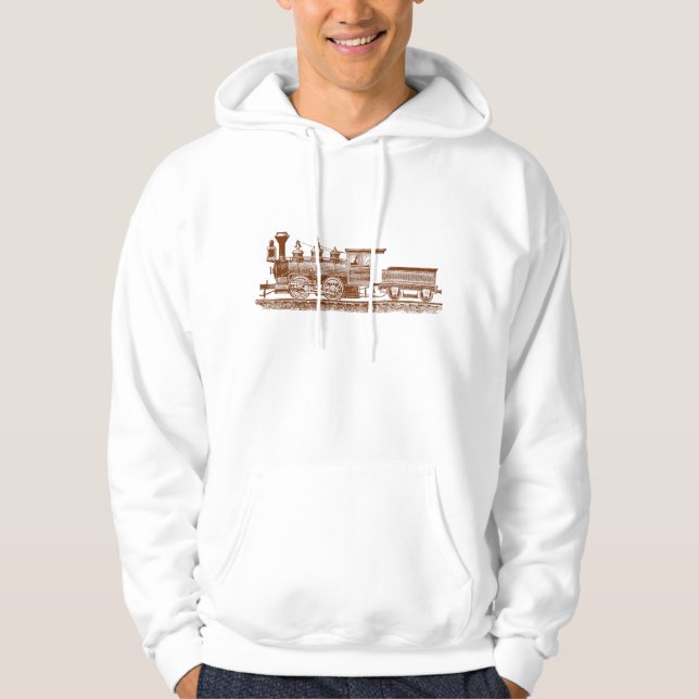 Veste À Capuche Locomotive 02 - Marron Noisette (Devant)