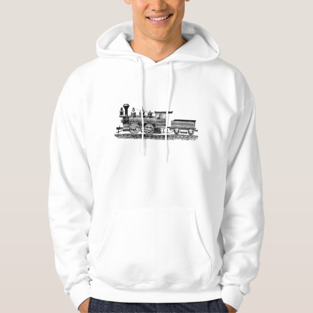 Veste À Capuche Locomotive 02 - Noir (Devant)