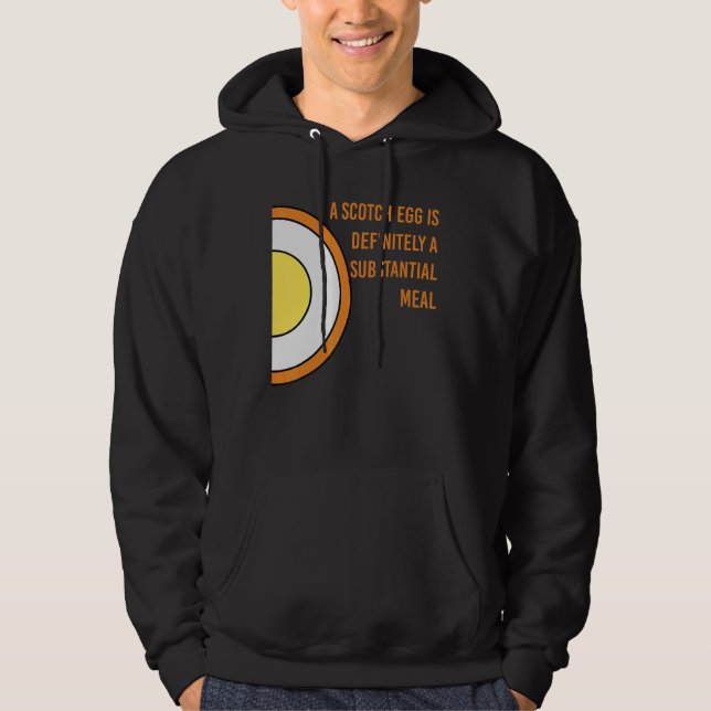 Veste À Capuche L'Oeuf De Scotch Est Certainement Un Repas Substan (Devant)