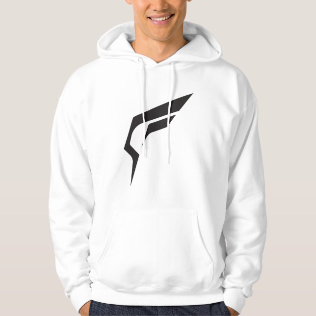 Veste À Capuche Logo Broyé (blanc) (Devant)