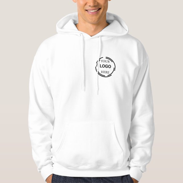 Veste À Capuche Logo Business Moderne Conception Minimale (Devant)