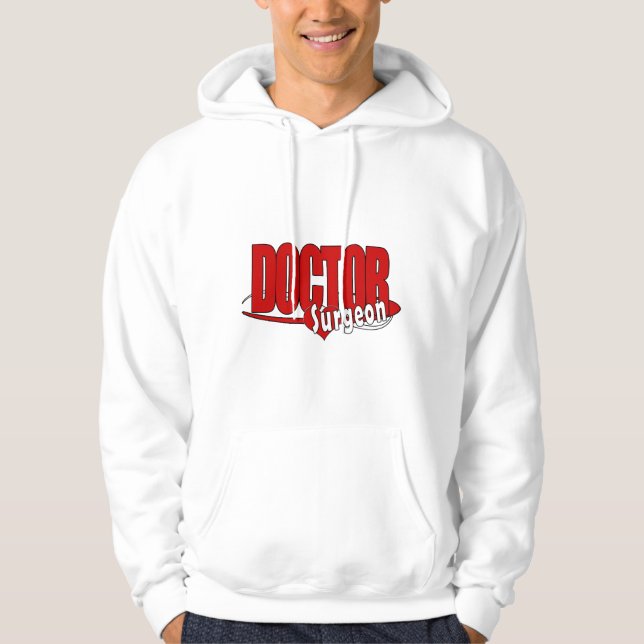 VESTE À CAPUCHE LOGO CHIRURGIEN MÉDECIN (Devant)