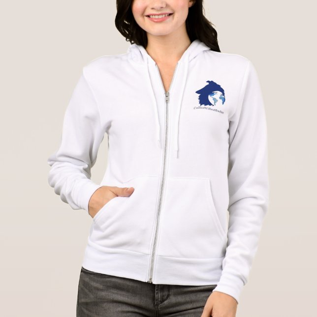 Veste À Capuche logo ColliesWithoutBorders (Devant)