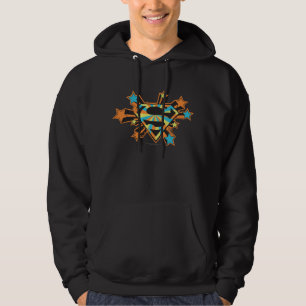Veste À Capuche Logo coloré d'étoiles de Supergirl