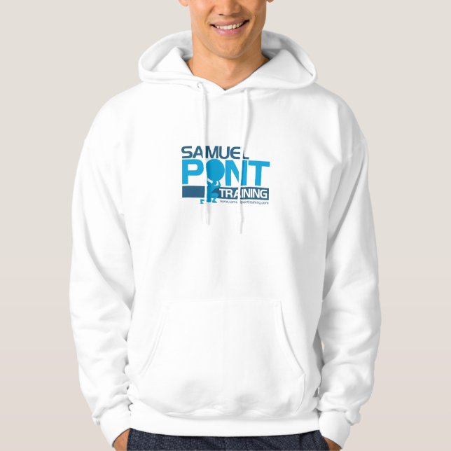 Veste À Capuche logo de bleu d'atlas (Devant)