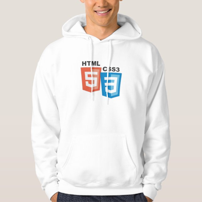 Veste À Capuche Logo de HTML5 CSS3 hoody (Devant)