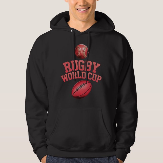 Veste À Capuche Logo de la Coupe du monde de rugby avec placement  (Devant)