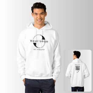 Veste À Capuche Logo de l'entreprise Code QR Marque de l'entrepris