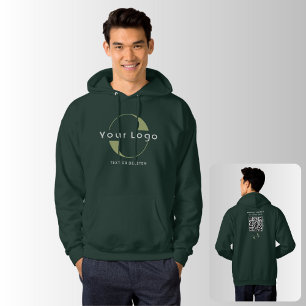 Veste À Capuche Logo de l'entreprise Code QR Marque de l'entrepris