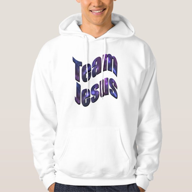 Veste À Capuche Logo de l'équipe Jésus, (Devant)