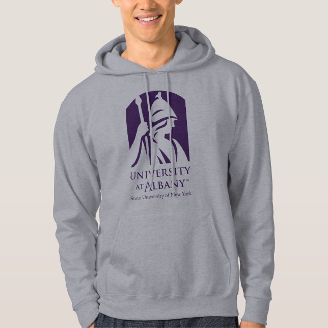 Veste À Capuche Logo de l'Université d'Albany (Devant)