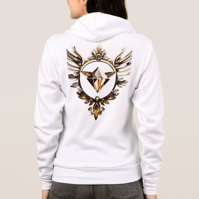 Veste À Capuche Logo de style monogramme avec les initiales de A (Dos)