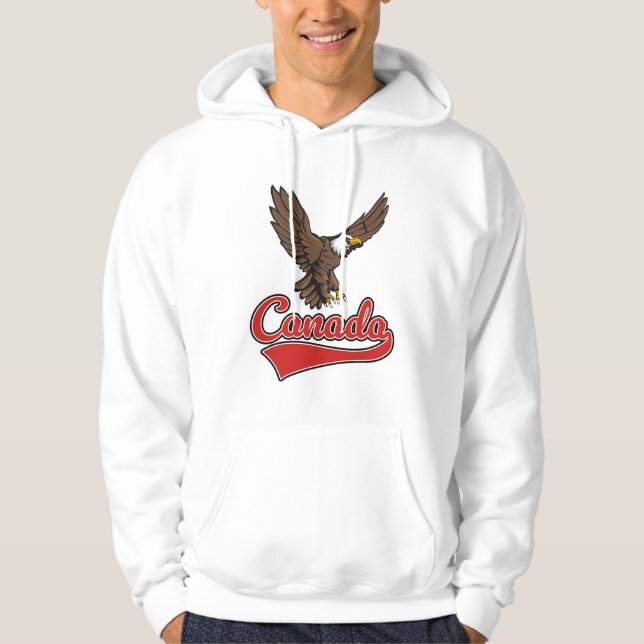 Veste À Capuche logo de Voyage Canada (Devant)