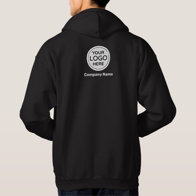 Veste À Capuche Logo d'entreprise minimaliste (Dos)