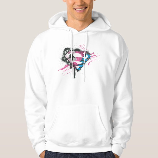 Veste À Capuche Logo des Coeurs Supergirl (Devant)