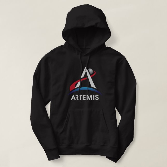 Veste À Capuche Logo du programme Artemis de la NASA SD officiel N (Design devant)