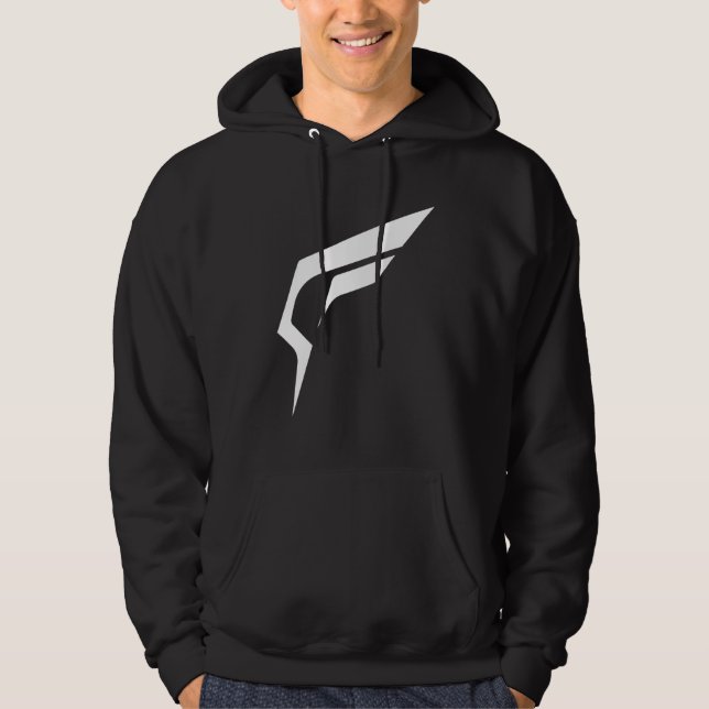 Veste À Capuche Logo franchement déchiqueté (noir) (Devant)