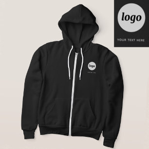 Veste À Capuche Logo simple et promotion de l'entreprise textuelle
