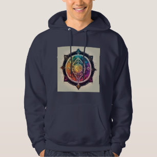 Veste À Capuche Logo Spirituel Mystique & Magique - Style Tatouage