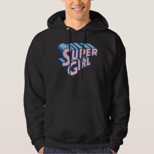 Veste À Capuche Logo Supergirl rose et bleu