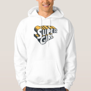 Veste À Capuche Logo Supergirl Silver et Orange
