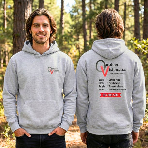 Veste À Capuche Logo Visions Extérieures Info arrière