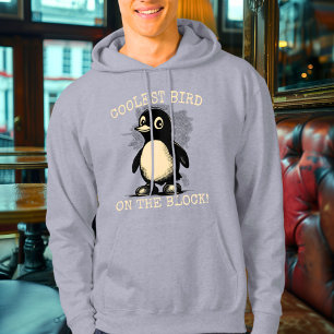Veste À Capuche L'Oiseau le Plus Cool du Quartier ! - Manchot Char